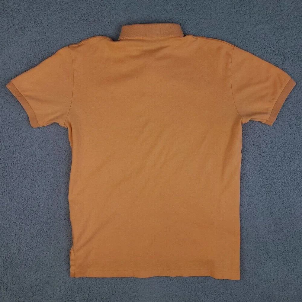 Polo Ralph Lauren Polo Shirt‎ Mens Medium Orange Pony Cotton Rugby